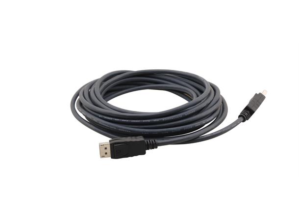 Kramer DisplayPort Kabel -  0,6 m Flex 30 AWG Sort 